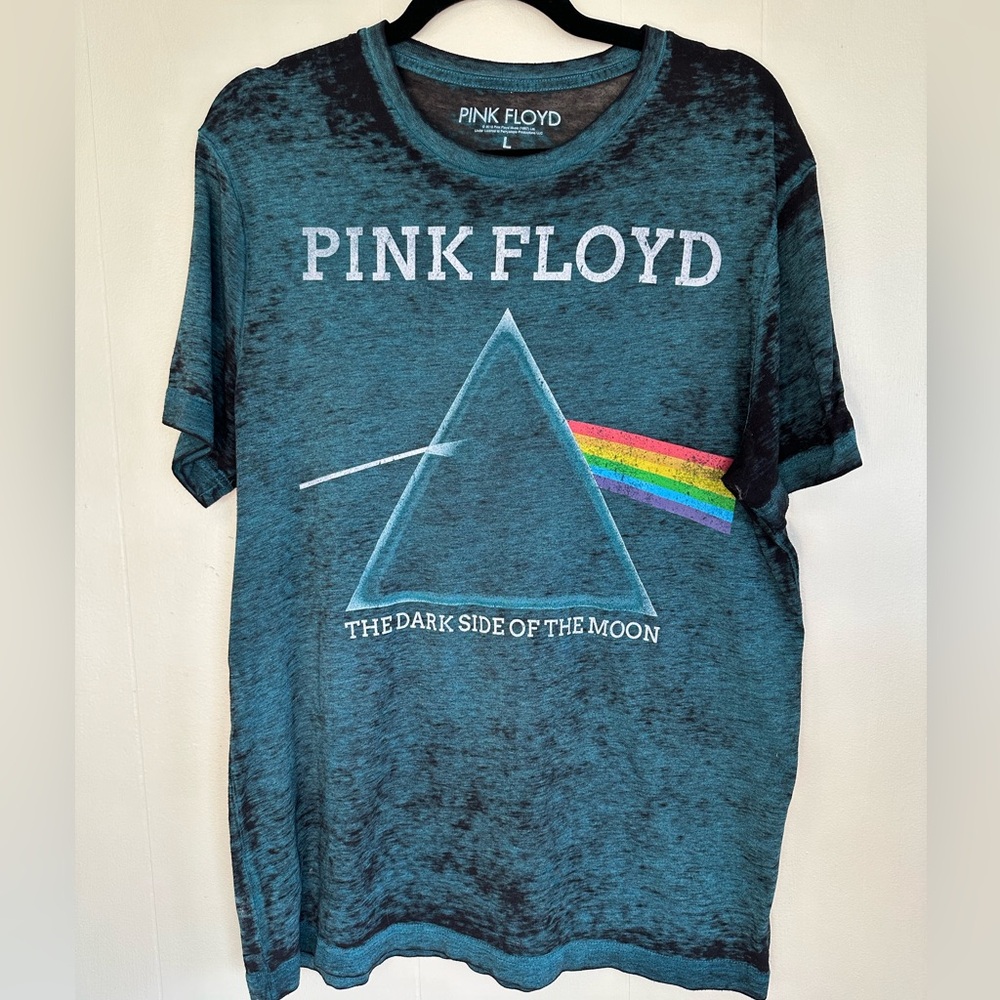 Extreme distressed Pink Floyd tshirt.